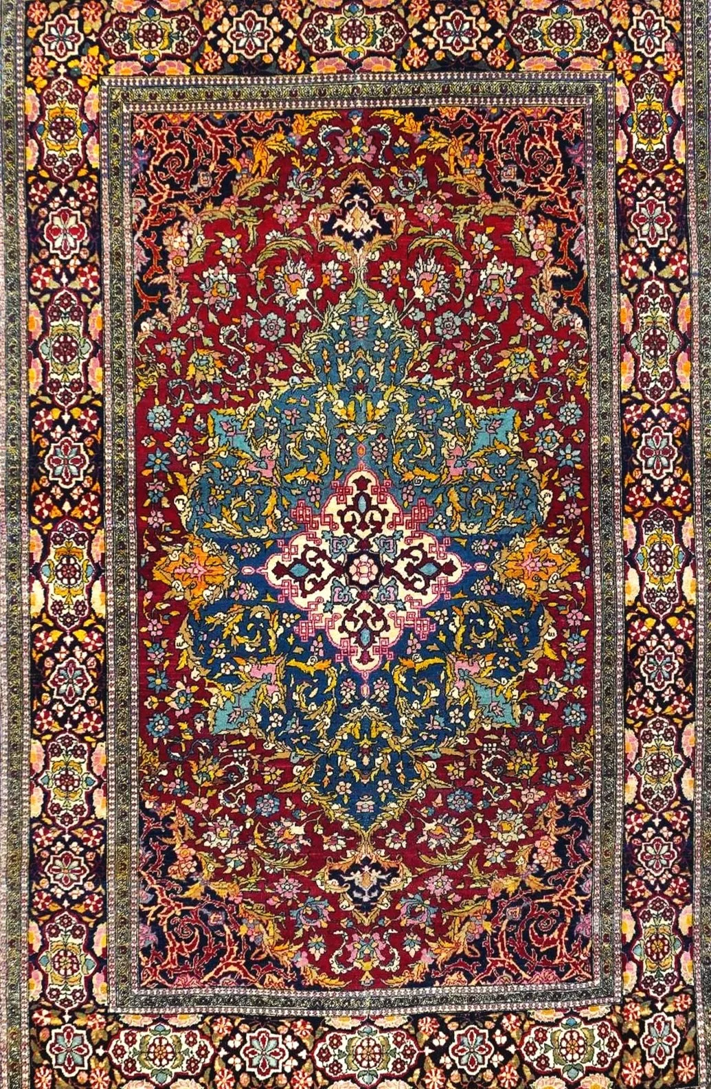 A beautiful antique Isfahan commissioned by Abdul Mutalib.