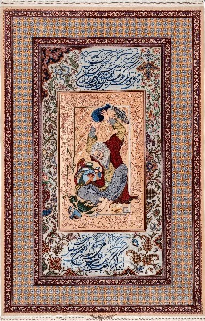 A beautiful depiction of Omar Al-Khayyam by Akbar Mahdaei.