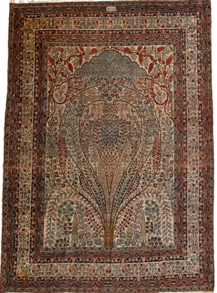 A beautifully designed Tehran with Tabriz weave by Rasam Arabzadeh